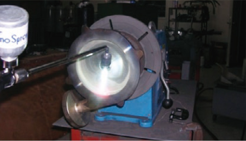 ケーシング(自溶性合金+超硬合金溶射)